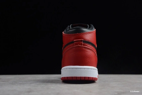 Rep Jordan Bred 001  Kid 555088 001  1 Kids OG Retro Black Air High Banned Red 555088 0401